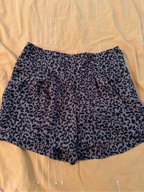 LOFT Dressy Leopard Print Shorts